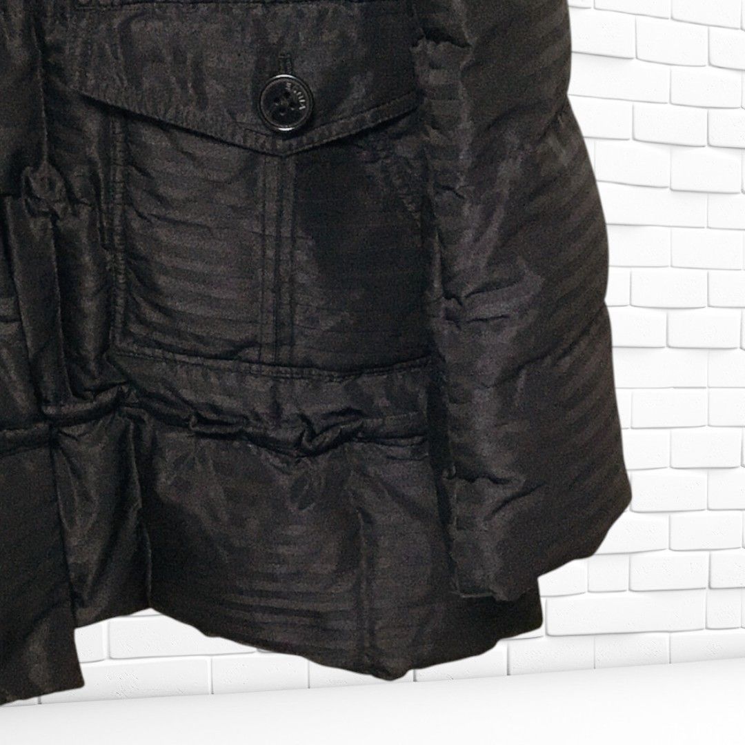 SONIA ストア ダウンコート フォックスファー L ブラック ペイズリー