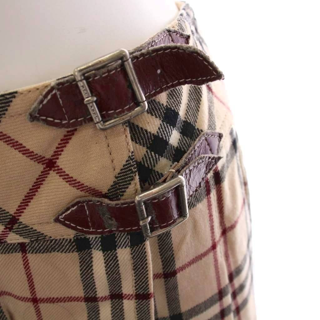 バーバリーブルーレーベル BURBERRY BLUE LABEL ラップスカート ミニ