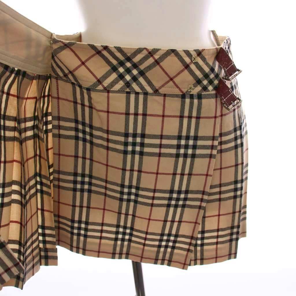 バーバリーブルーレーベル BURBERRY BLUE LABEL ラップスカート ミニ