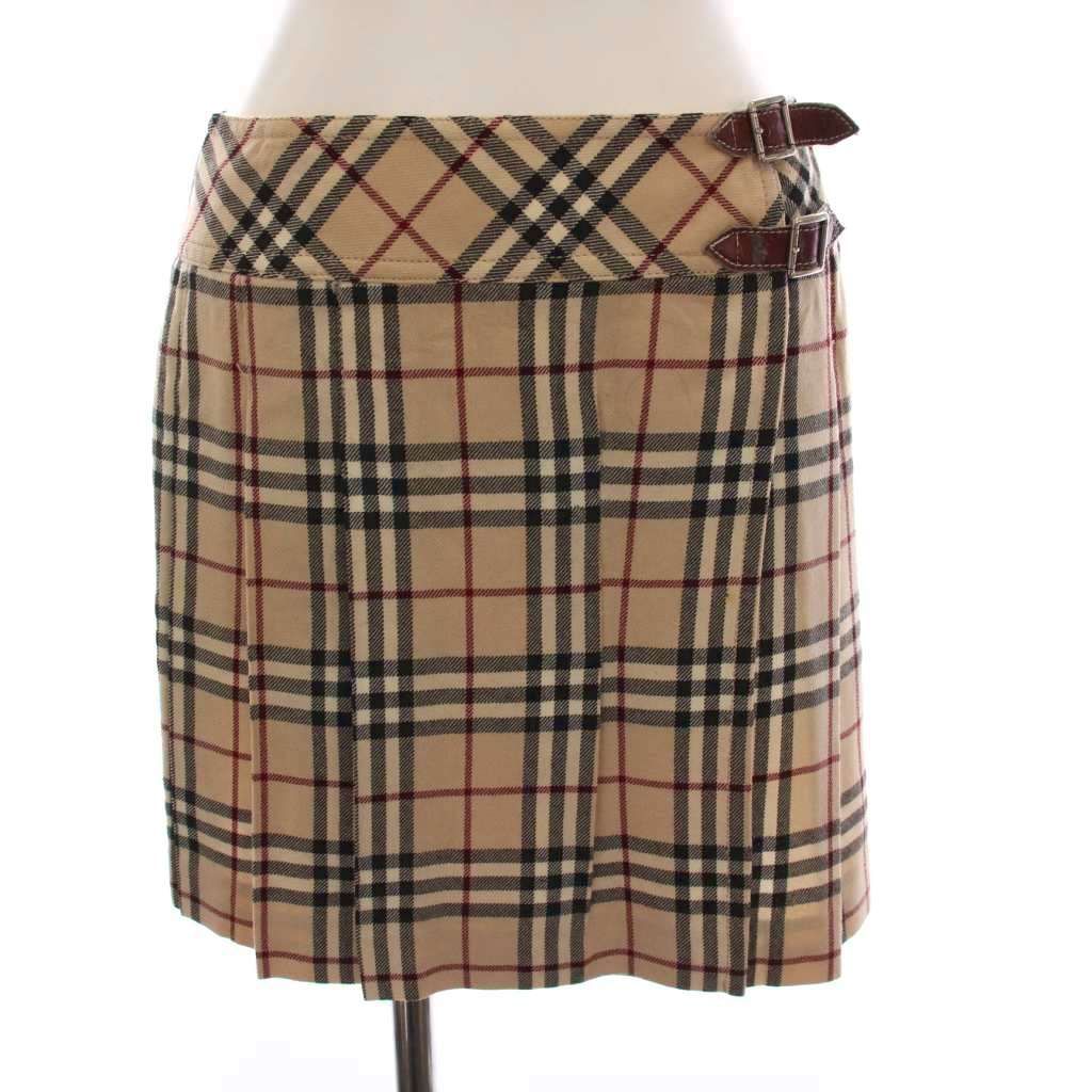 バーバリーブルーレーベル BURBERRY BLUE LABEL ラップスカート ミニ