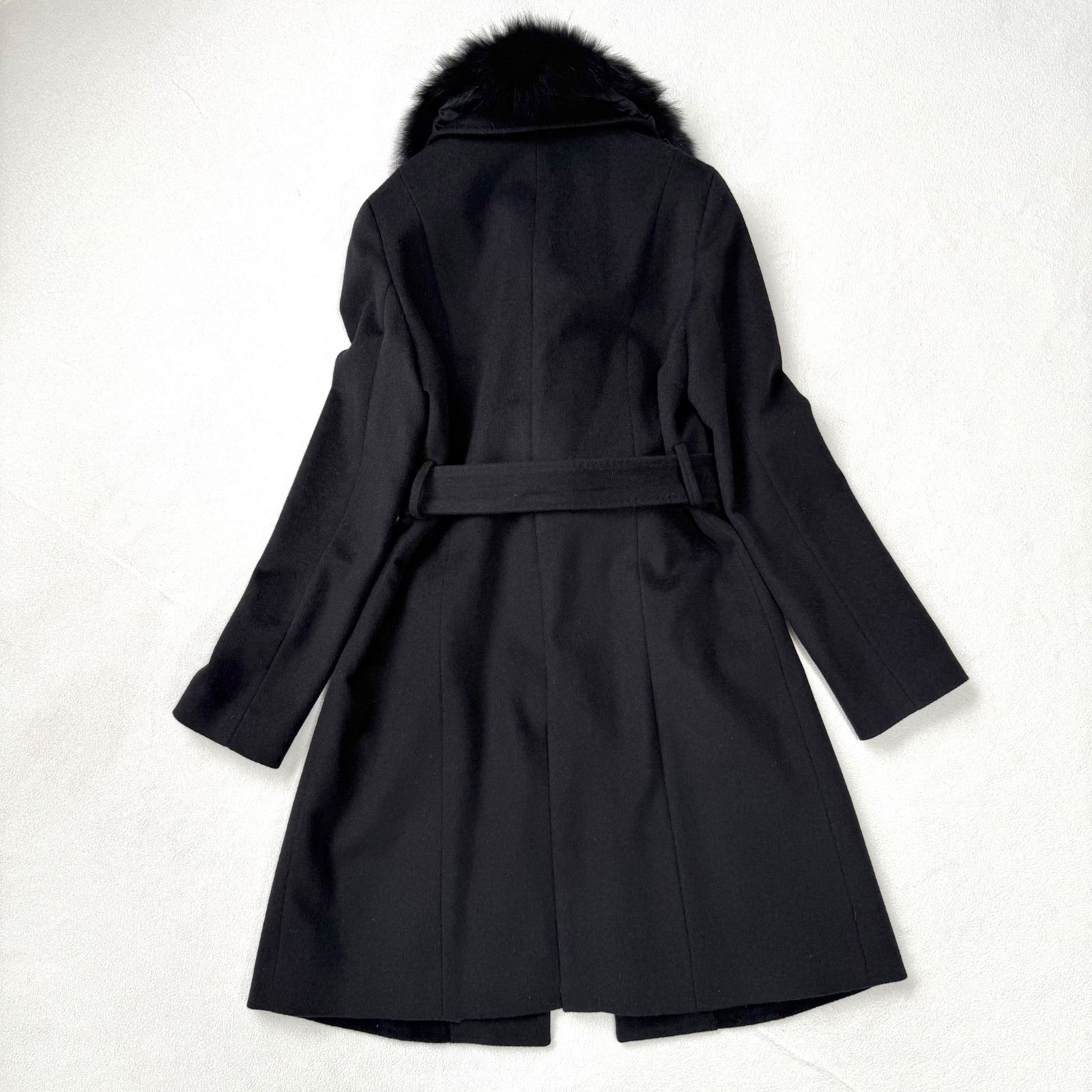 極美品未使用級・36✨ピンキー&ダイアン アンゴラ ウール ブルー