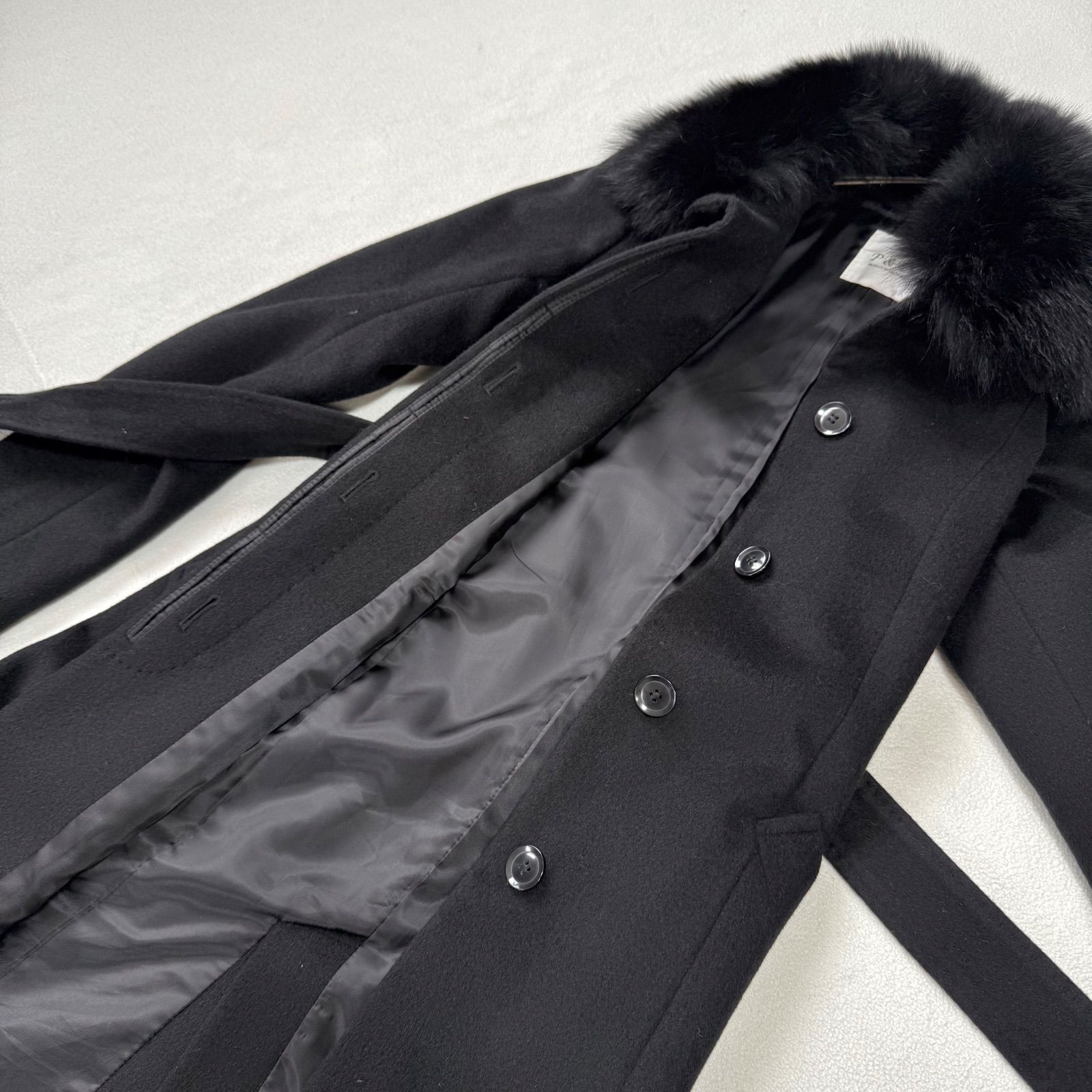 極美品未使用級・36✨ピンキー&ダイアン アンゴラ ウール ブルー