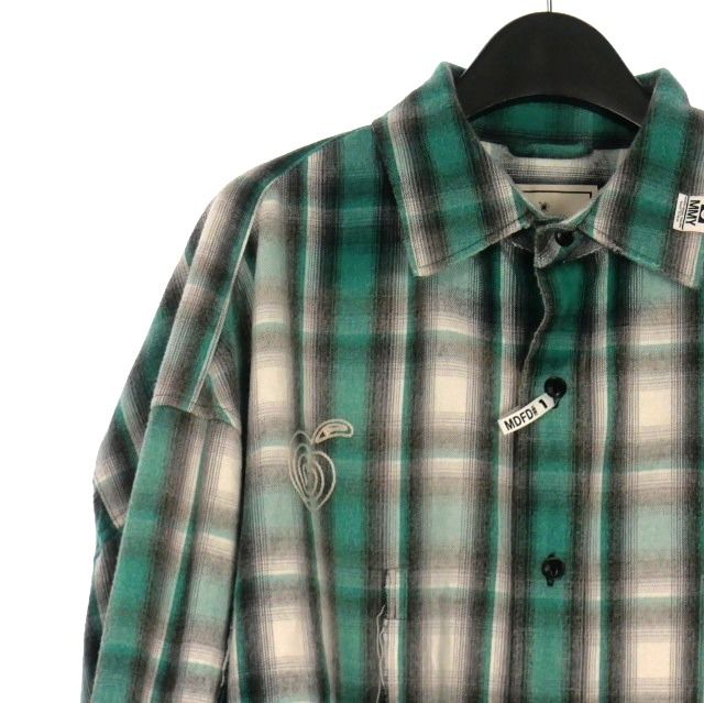 ミハラヤスヒロ MIHARA YASUHIRO 25AW Vintage Like Check Shirt 刺繍