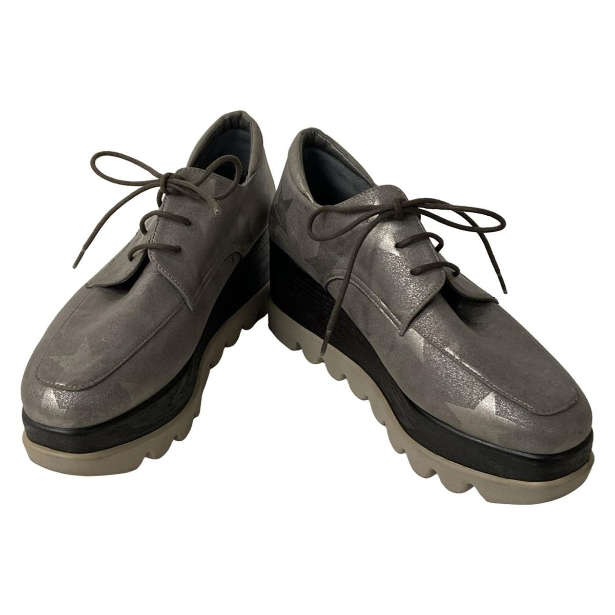 オセアニカ シューズ 23 レディース - グレー×ダークグレー スター 星