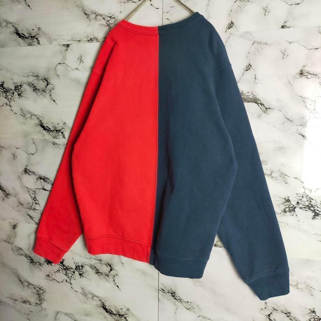 希少】Supreme シュプリーム パーカー M アーチロゴ 刺繍 ネイビー 赤 