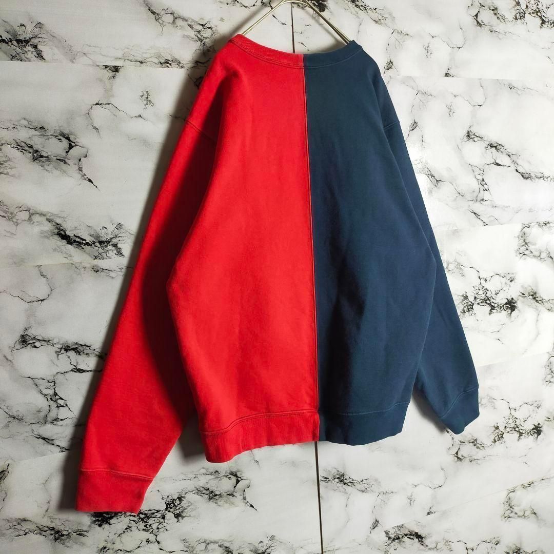 希少Supreme シュプリーム アーチロゴ 刺繍 バイカラー スウェット L 