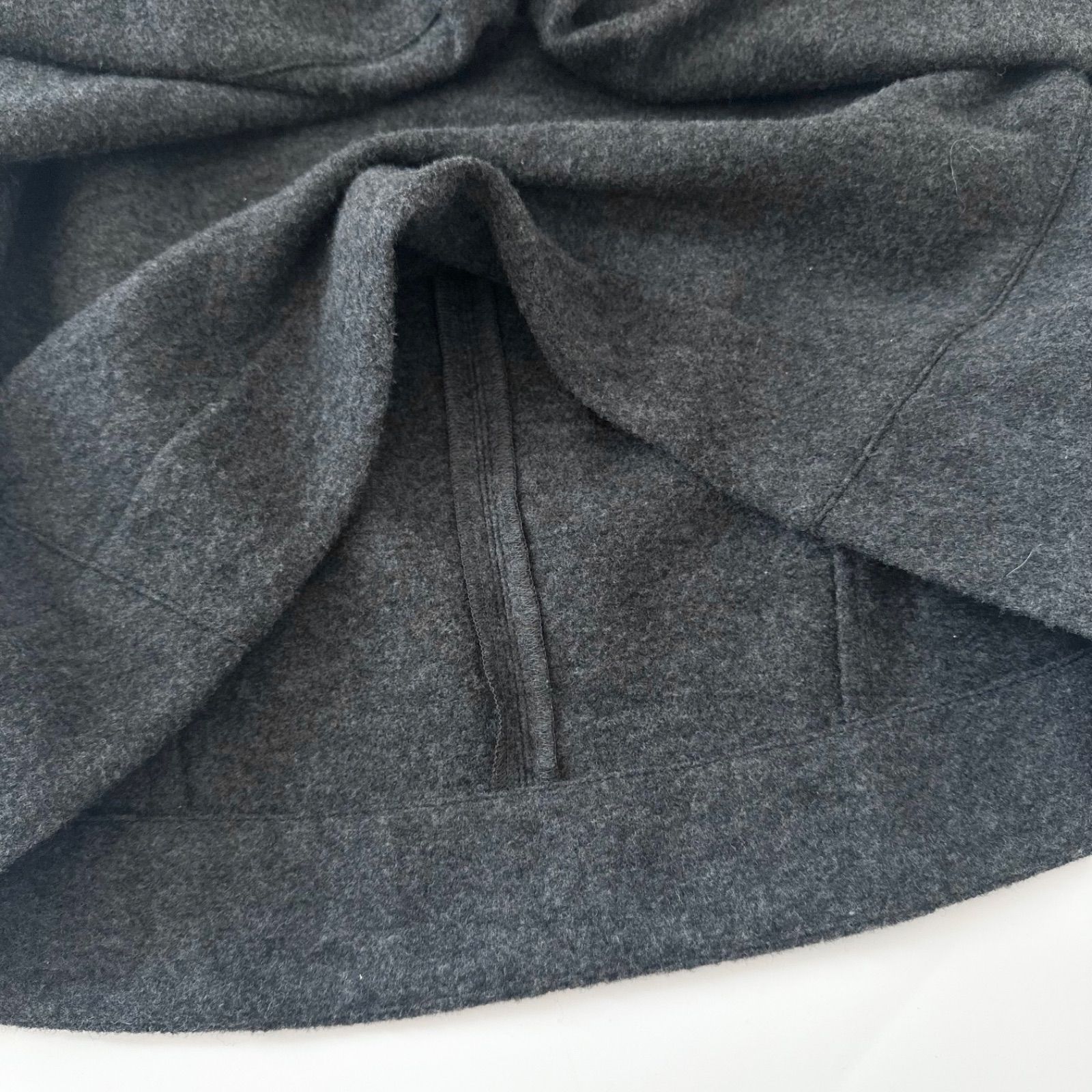 LOHEN ローヘン ウールリングジャージ コクーンプルオーバー グレー