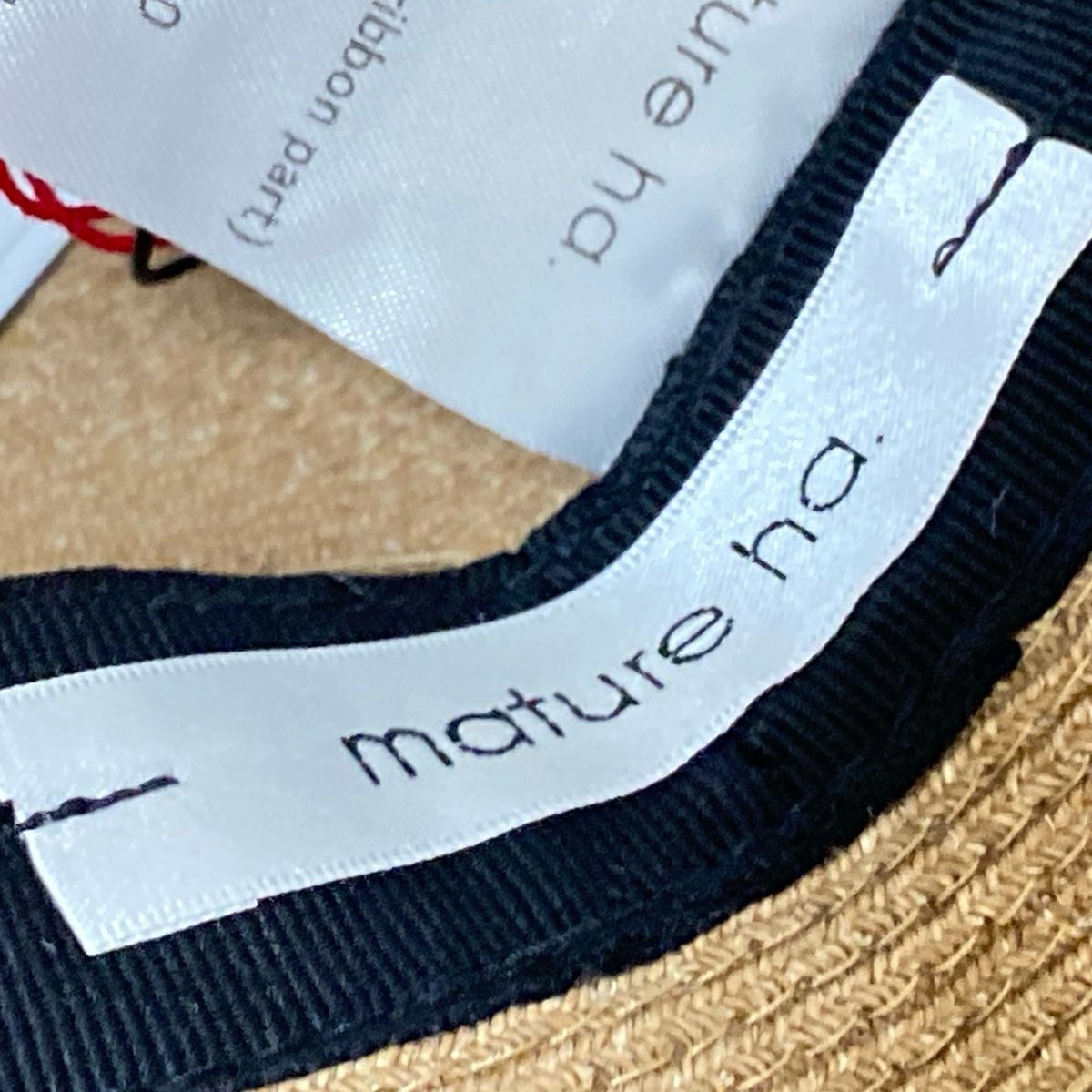  mature ha マチュアーハ ハット ベージュ 黒 その他 ハット