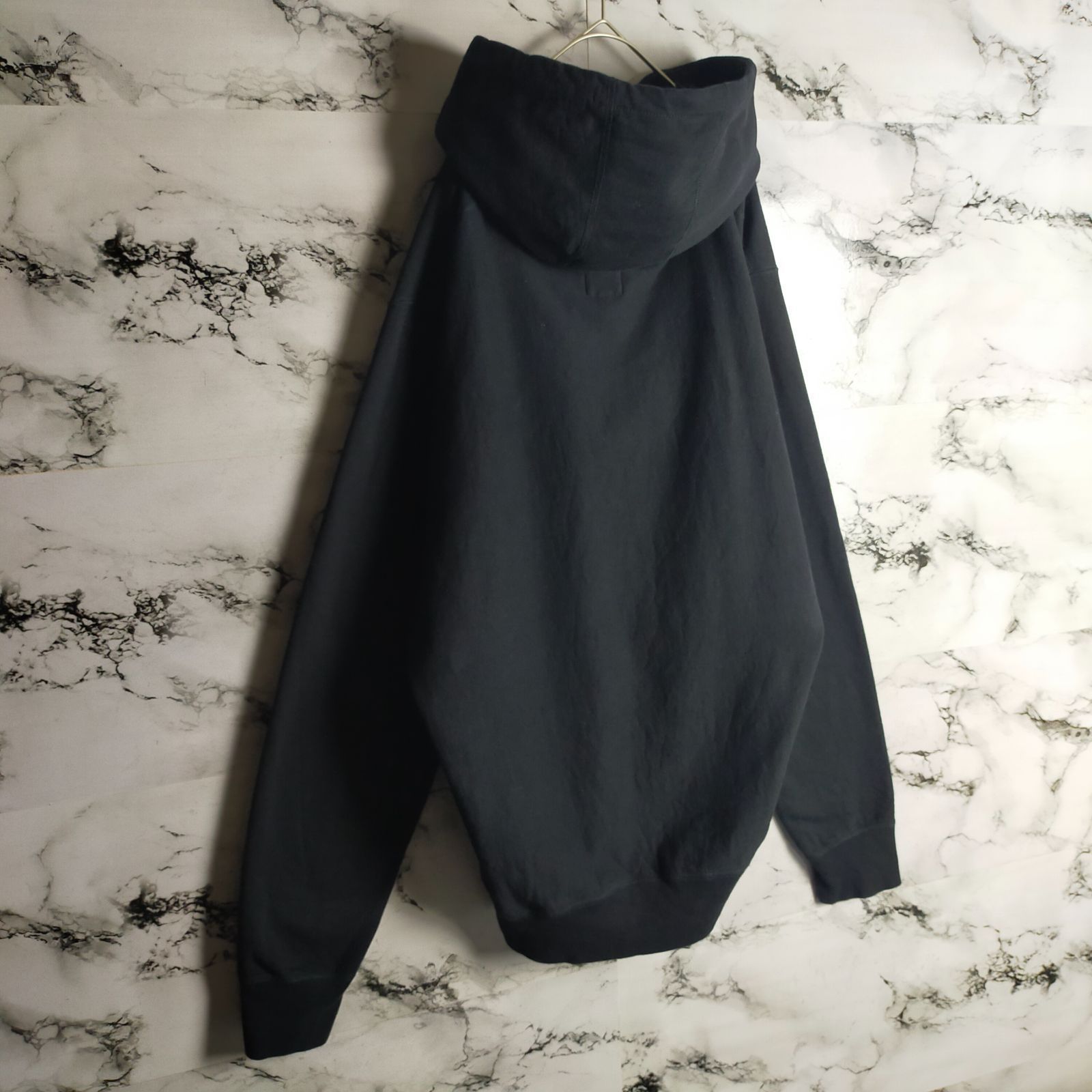 希少】NOAH ノア パーカー XL 黒 センターロゴ 刺繍 ブラック