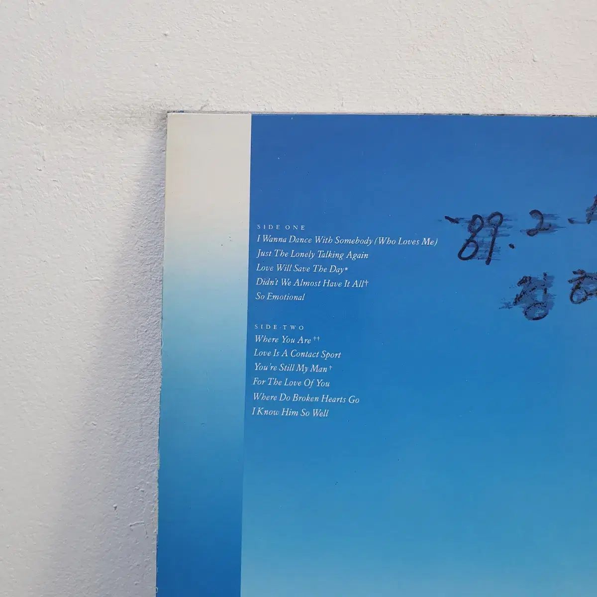 ホイットニー ヒューストン Whitney LP 1987 - メルカリ