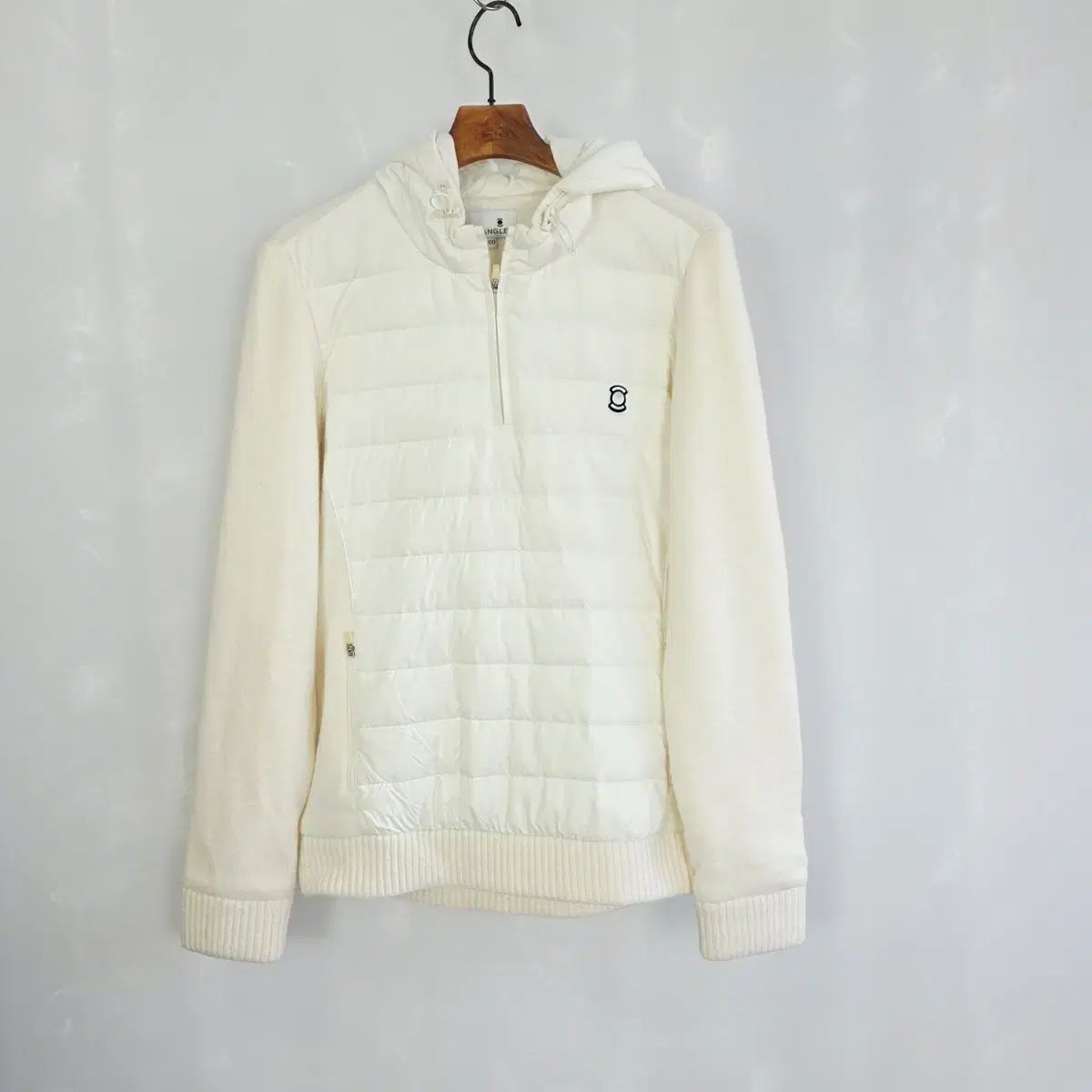 W ANGLE ワイドアングル ハイブリッド ダウン フード ニット レディース 100