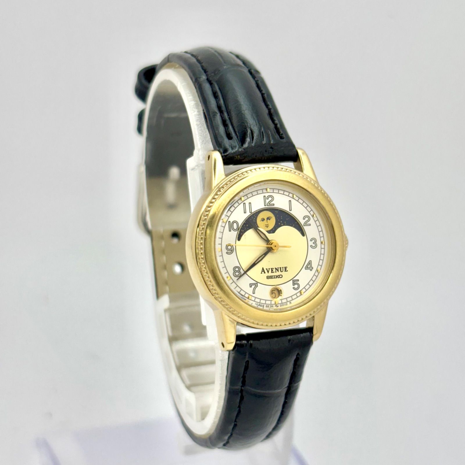 新品電池】SEIKO セイコー AVENUE アベニュー ムーンフェイズ デイト