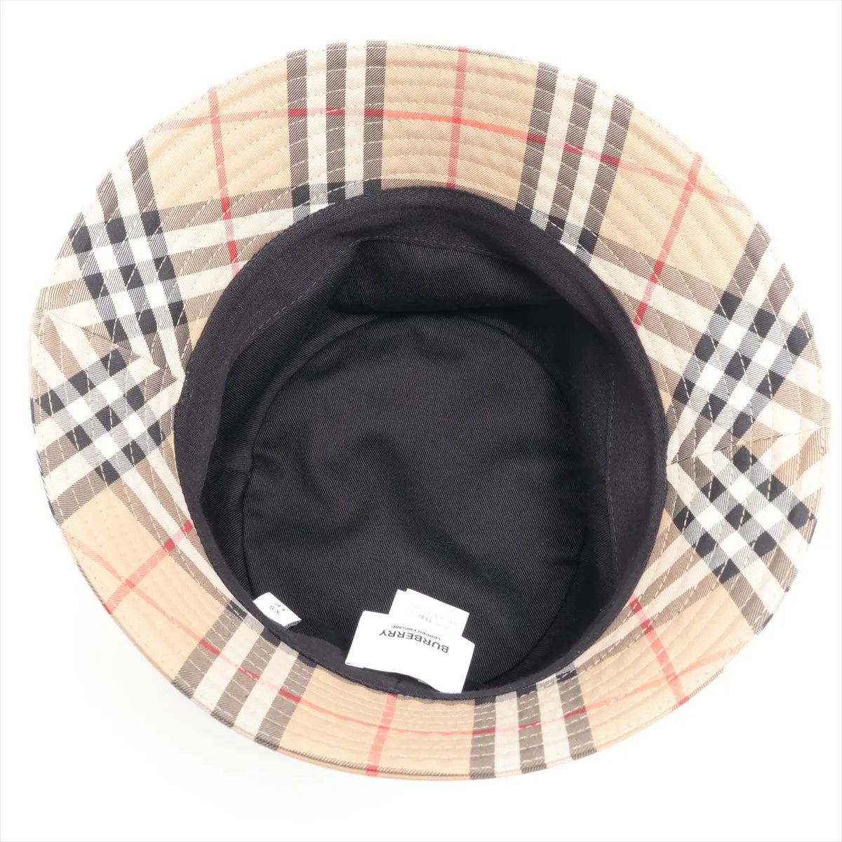 【極美品】バーバリー バケットハット ノバチェック柄 Lサイズ 極美品 バーバリー ノバ チェック バケットハット バケハ XS ベージュ