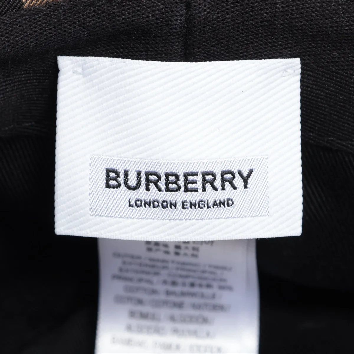 極美品 バーバリー ノバ チェック バケットハット バケハ XS ベージュ