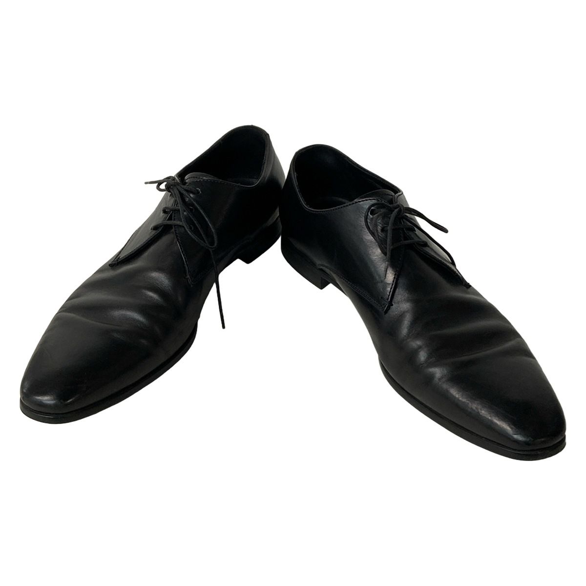 GIORGIOARMANI(ジョルジオアルマーニ) シューズ 9 メンズ - 黒 レザー