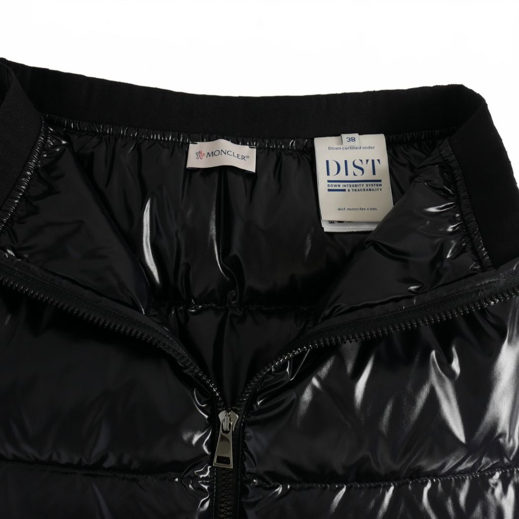 モンクレール MONCLER GONNA ダウン ミニスカート 38 黒 ブラック
