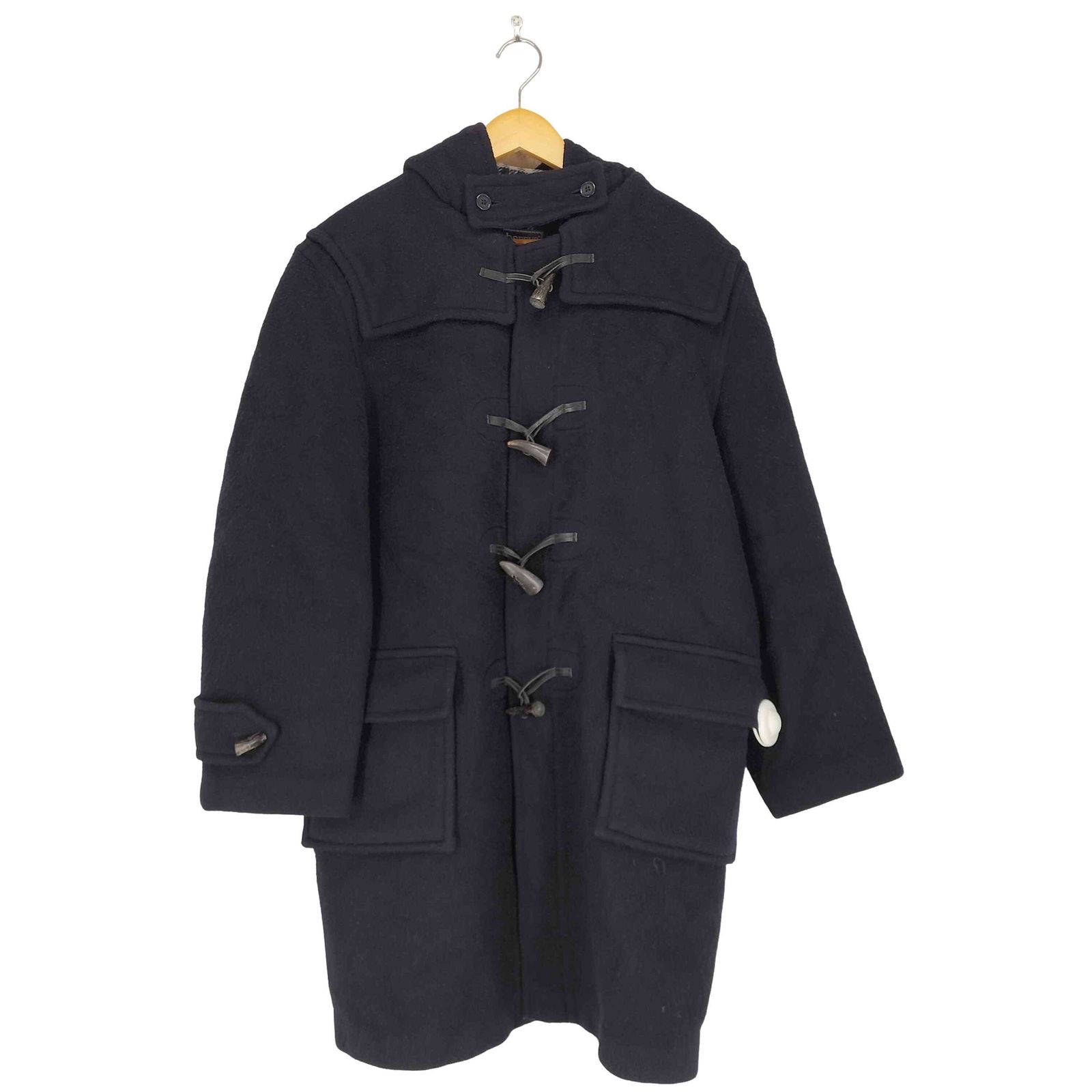 バーバリーズ BURBERRYS MADE IN ENGLAND SPECIALITY DUFFLE COATING チンストラップ付ダッフルコート メンズ 表記無