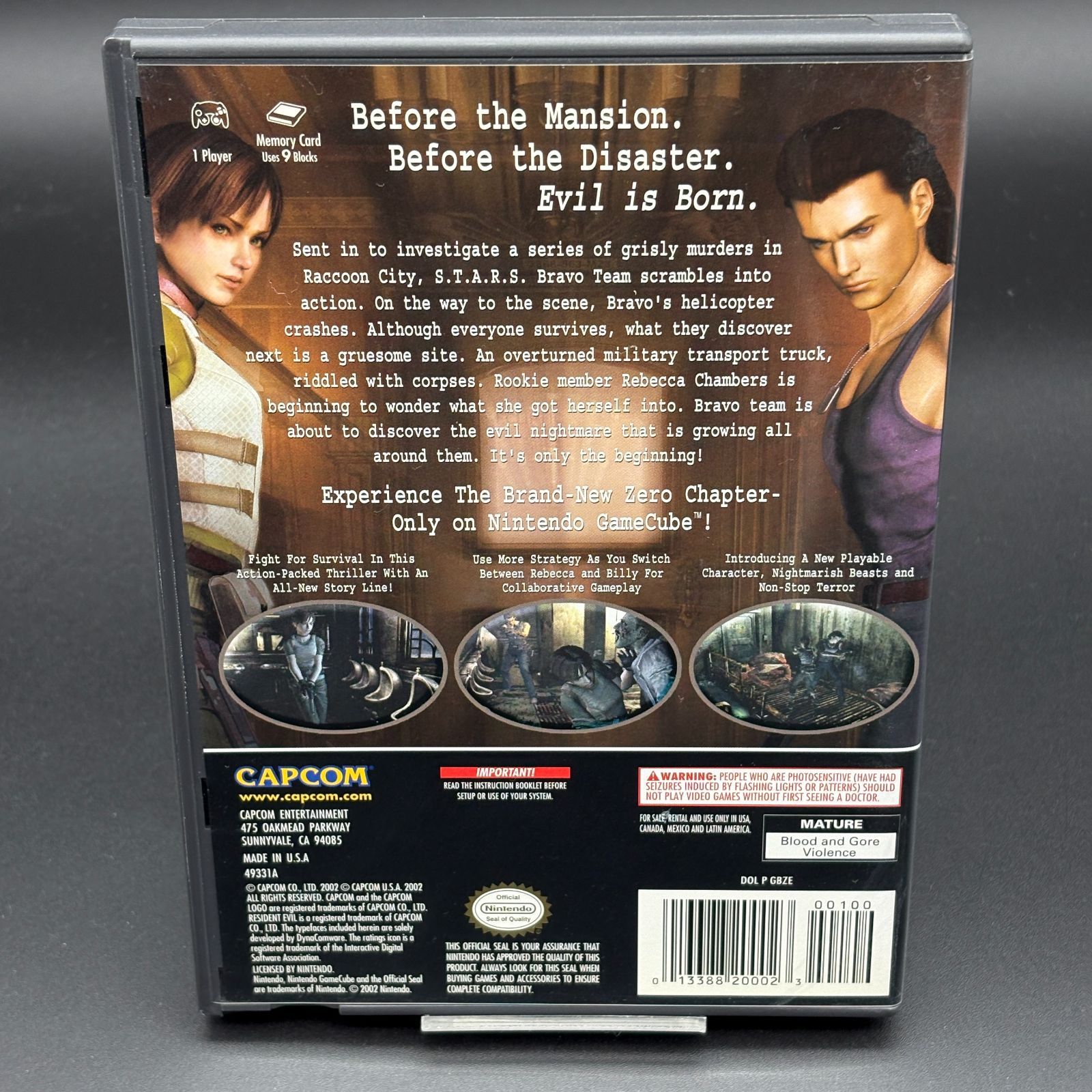 北米版 Resident Evil Zero 0 バイオハザード0 組 ゲームキューブ GC CAPCOM カプコン