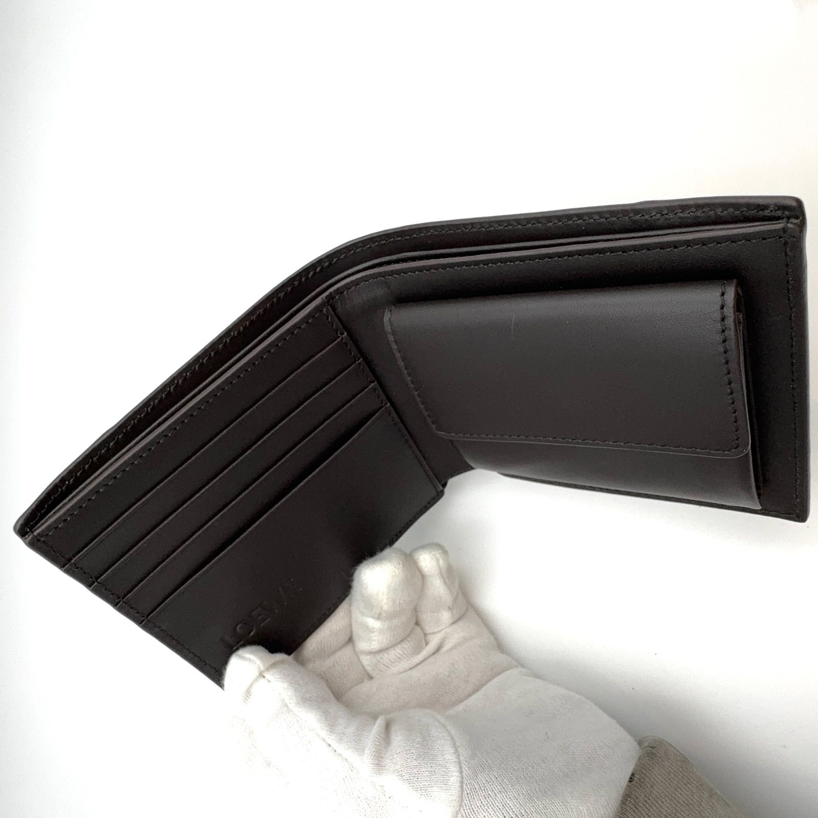未使用品 LOEWE ロエベ パズルエッジ バイフォールド コインウォレット