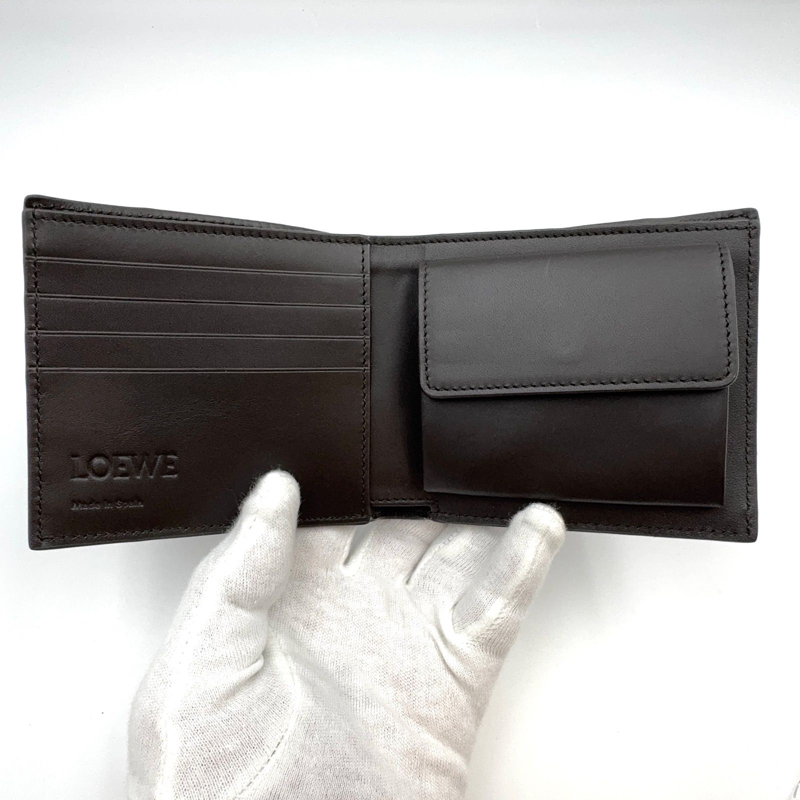 未使用品 LOEWE ロエベ パズルエッジ バイフォールド コインウォレット