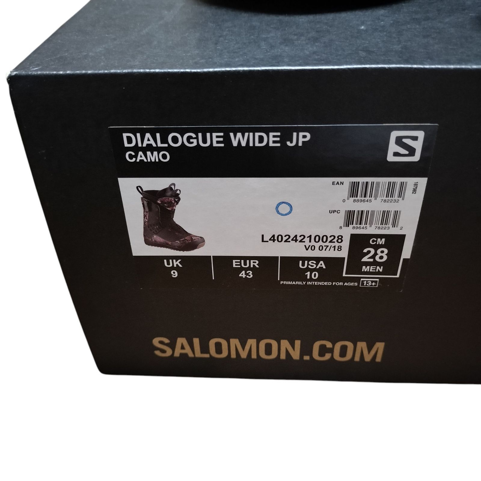 中古美品】 Salomon スノーボードブーツ 28cm DIALOGUE WIDE JP スノボ