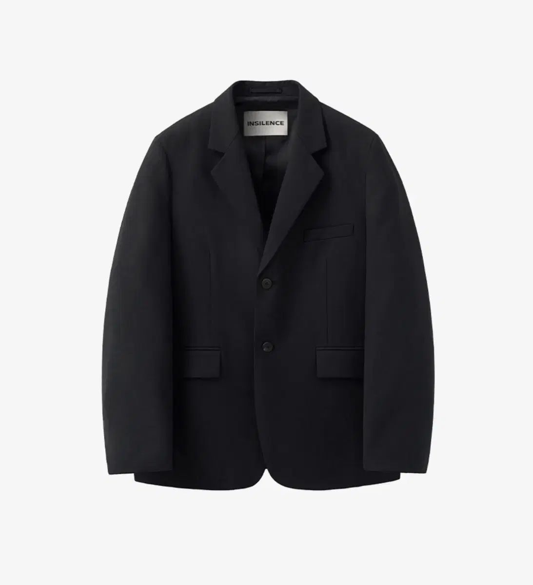 INSILENCE インサイレンス オーバサイズ ウール ブレーザー BLACK