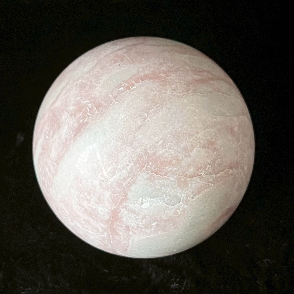 463g ピンクオパール スフィア】 原石 浄化 天然石 丸玉