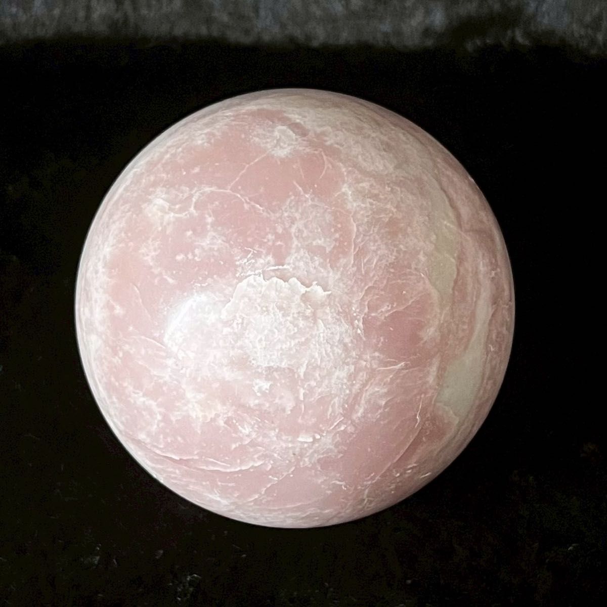 463g ピンクオパール スフィア】 原石 浄化 天然石 丸玉