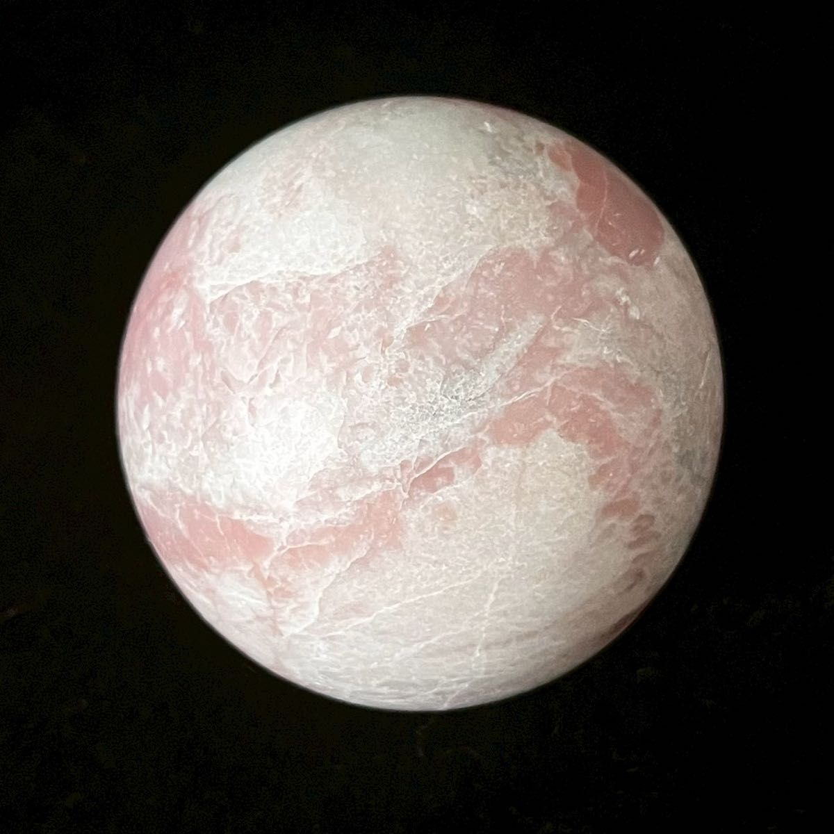 308g ピンクオパール スフィア】 原石 浄化 天然石 丸玉