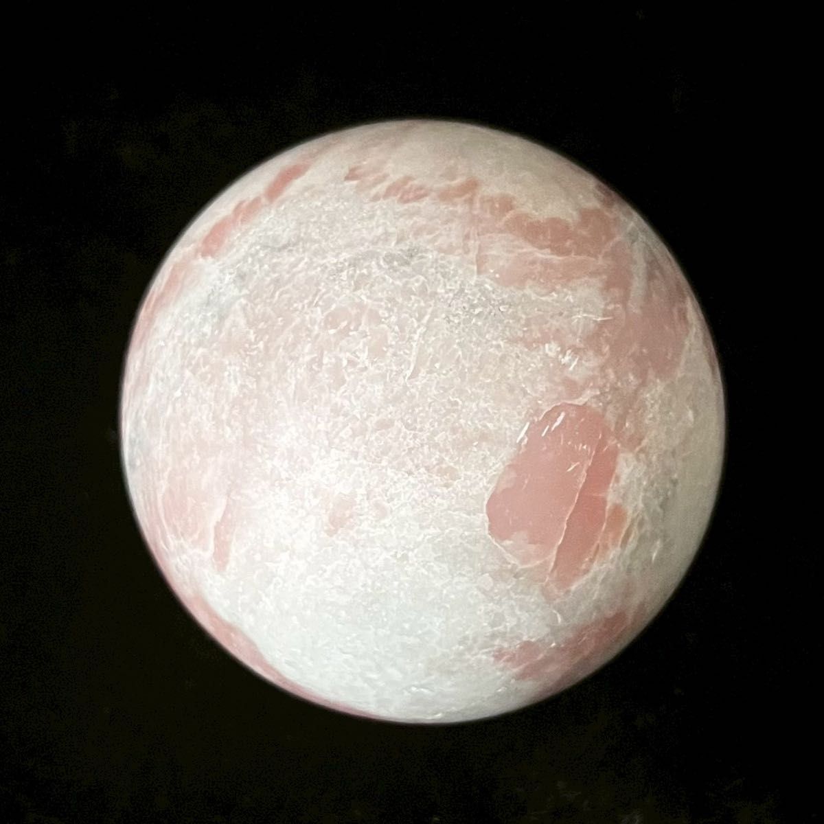 308g ピンクオパール スフィア】 原石 浄化 天然石 丸玉