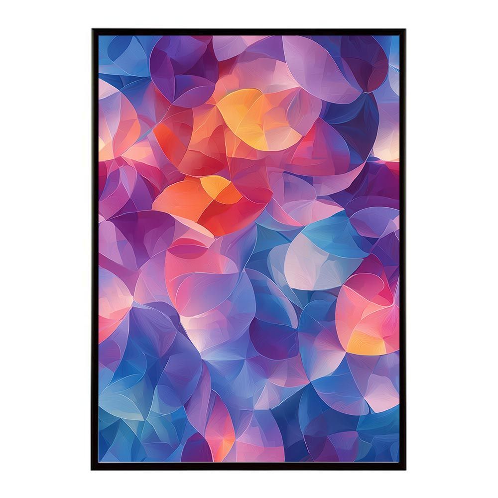 【A2サイズ（約42x59cm）】【lh-poster-11118】アーティスティックフラワー ポスター フレーム付き 花 絵画 アート 画家 名画 コンセプトアート 油絵 水彩画 絵具 インテリア雑貨 壁飾り 北欧風 アート