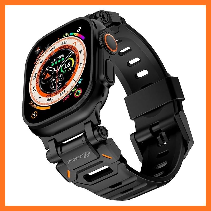 Apple Watch 対応 バンド ラバー スポーツ ベルト 調節可 スポーツバンド AppleWatch 10 9 8 7 Ultra 2 SE 44 mm 45 46 49 他 ア 0