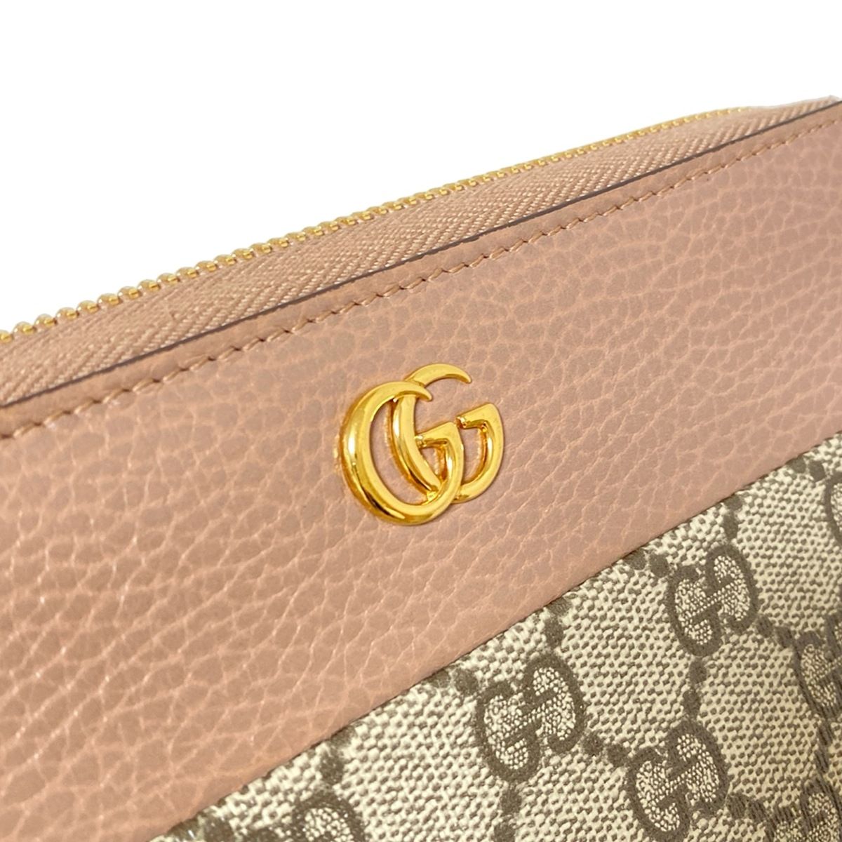 gucci グッチ 長財布 ベージュ GG マーモント ラウンドファスナー GUCCI（グッチ） 長財布 ラウンドファスナー レディース プチ