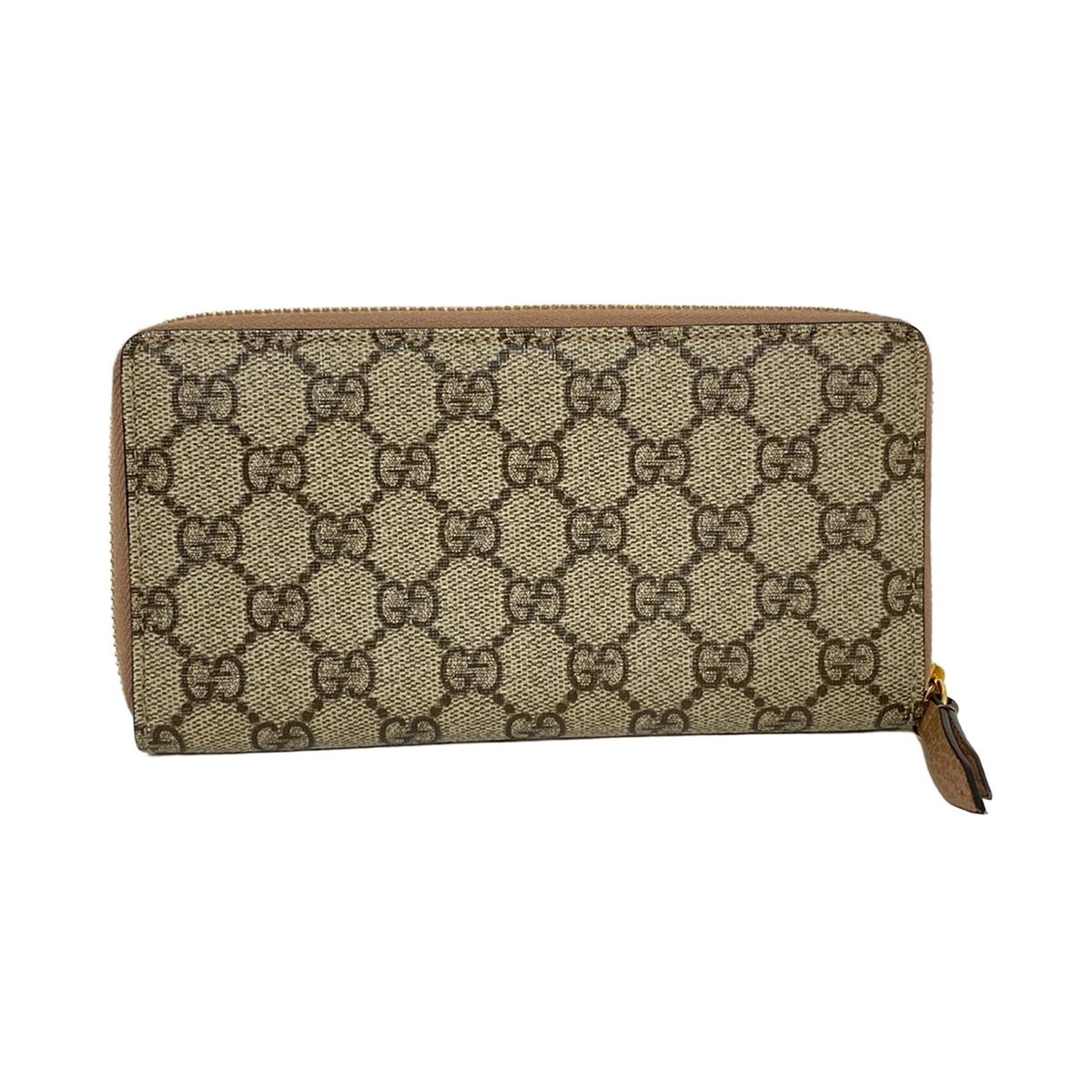 GUCCI グッチ　GG マーモント　長財布　ベージュ 難波でグッチのGGマーモント長財布ベージュを3万円で買取しました