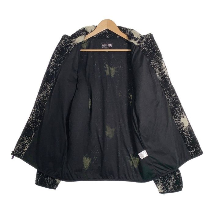 WELCOME SKATEBOARDS ウェルカムスケートボード Shattar Full-Zip Sherpa Fleece ボアフリースジャケット ジップアップ ブラック Size L WELCOME SKATEBOARDS ウェルカムスケートボード Shattar Full-Zip