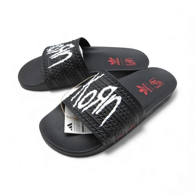 KORN×ADIDAS 24 aw BLACK サイズ29.5 cm IH 3753 箱有 コーン アディダス アディレッタ サンダル