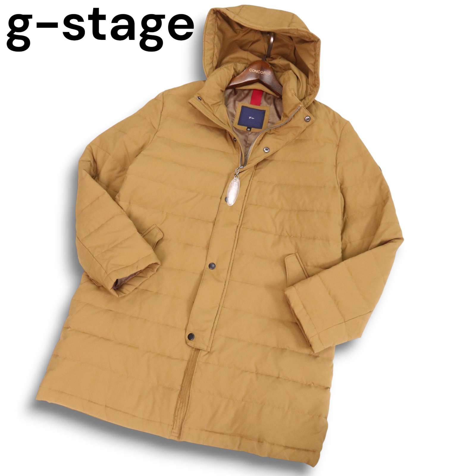 美品☆ g-stage ジーステージ 秋冬 2way フード着脱☆ ダウン コート 