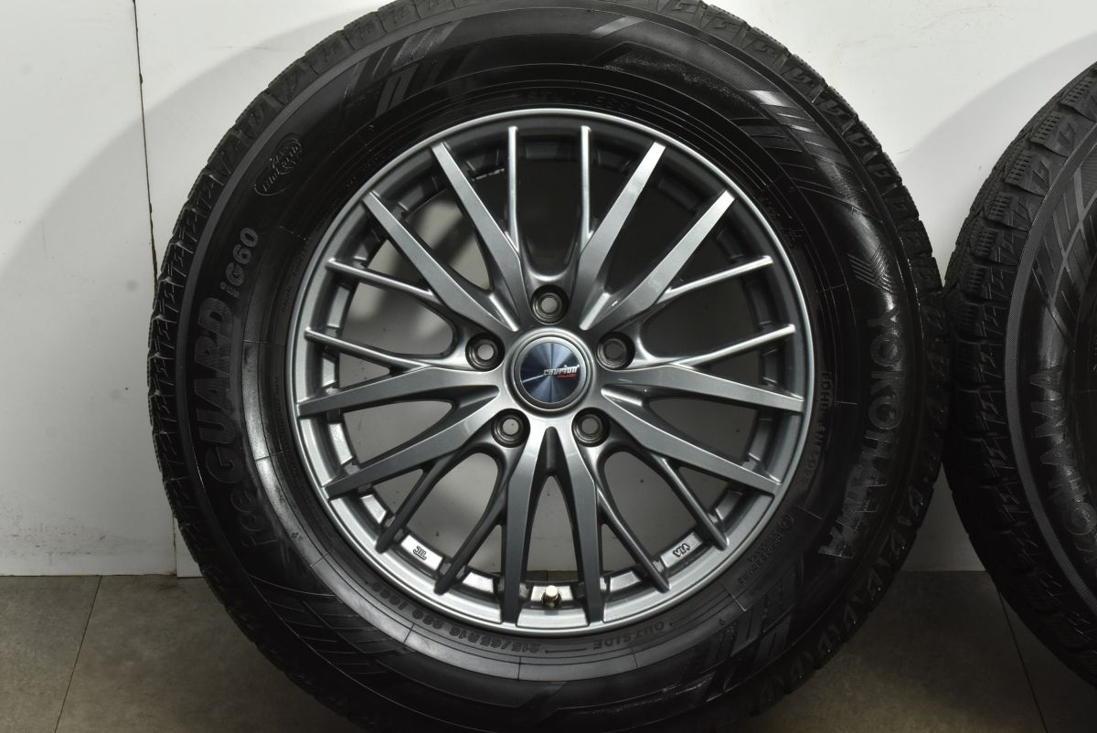  バリ溝 ラブリオン 16 in 6 5 J 38 PCD 114 3 ヨコハマ アイスガード iG 60 215 65 R アルファード ヴェルファイア 16インチ タイヤ ホイールセット