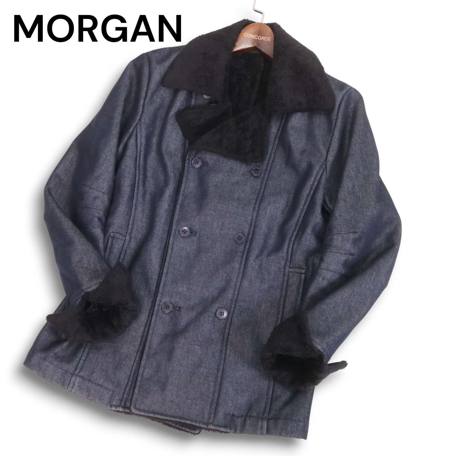Y2K 00s☆ MORGAN HOMME モルガン オム 秋冬 裏ボア☆ デニムライク P 