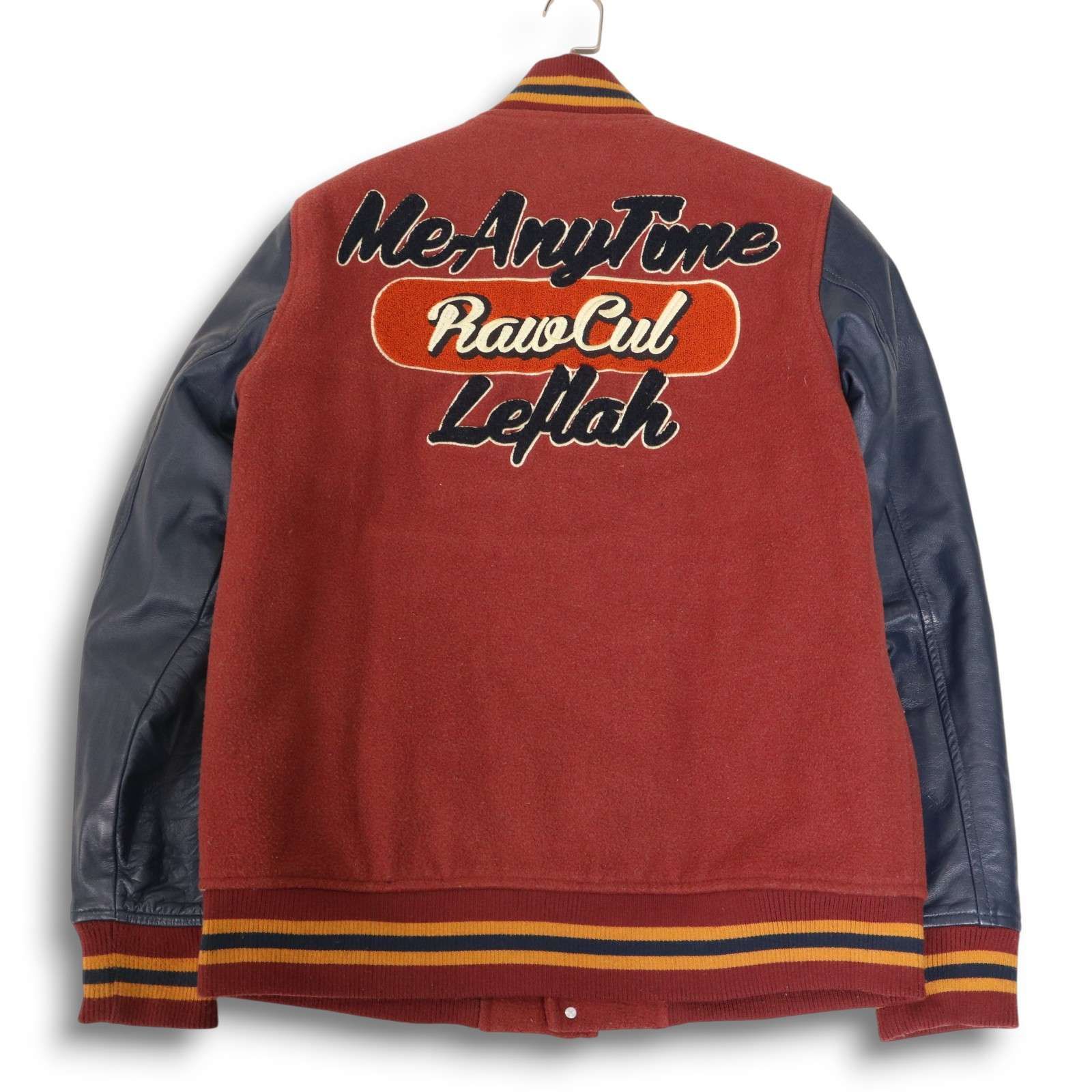 LEFLAH レフラー 秋冬 ロゴ ワッペン☆ 袖革 牛革 カウ レザー