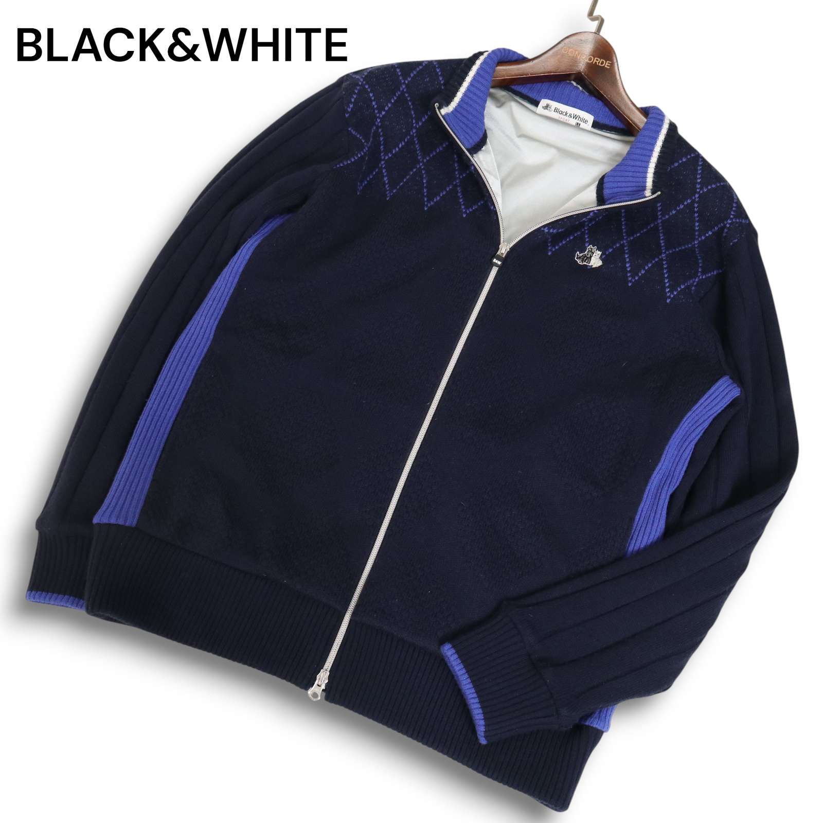 BLACK&WHITE ブラック＆ホワイト ゴルフ 秋冬 裏地付き☆ 防風 ウール