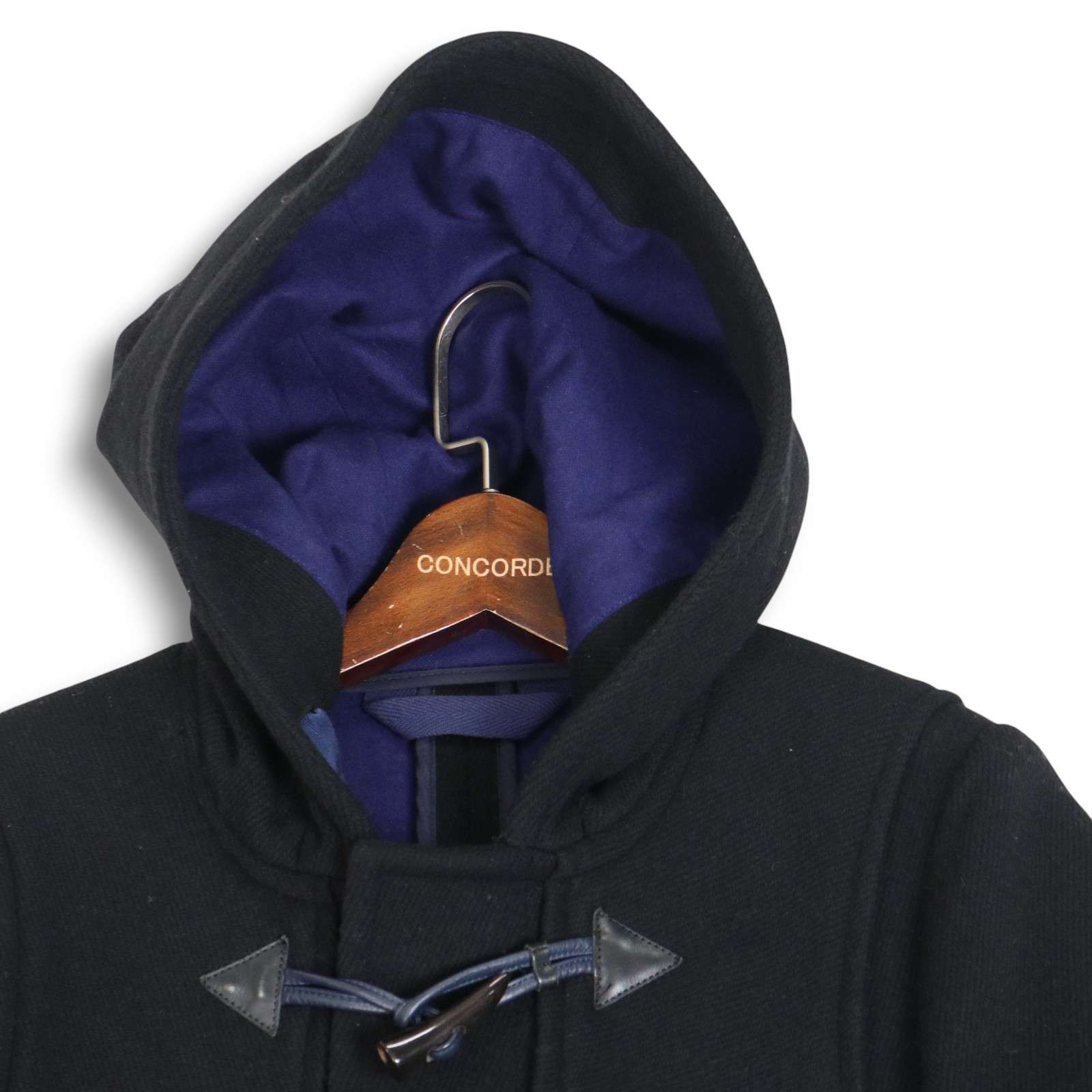 アタッチメント AC 32-211 秋冬 W|N ツイルボンディング ダッフルコート Sz.1 メンズ 黒 日本製 定価7.3万