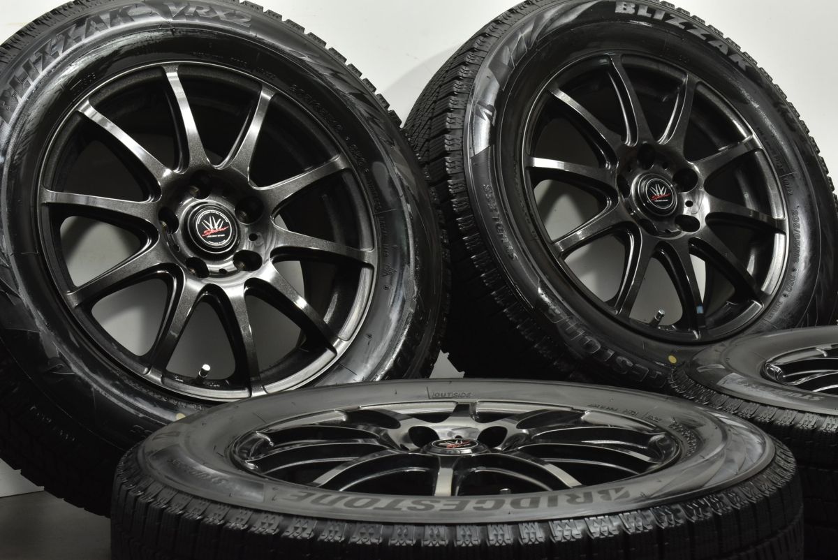 バリ溝 ロクサーニスポーツ 16 in 6 5 J 48 PCD 114 3 ブリヂストン ブリザック VRX 2 205 65 R ヤリスクロス C 28 セレナ CX