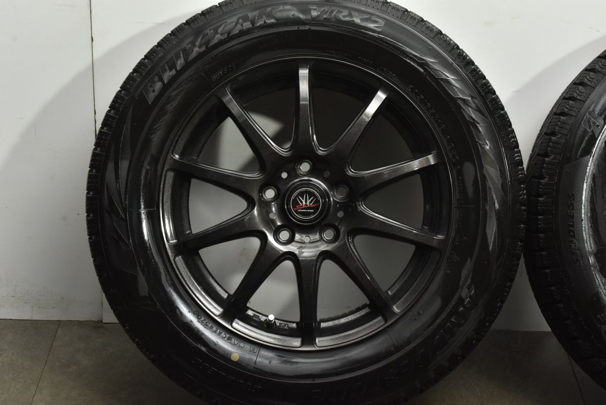  バリ溝 ロクサーニスポーツ 16 in 6 5 J 48 PCD 114 3 ブリヂストン ブリザック VRX 2 205 65 R ヤリスクロス C 28 セレナ CX 16インチ タイヤ ホイールセット