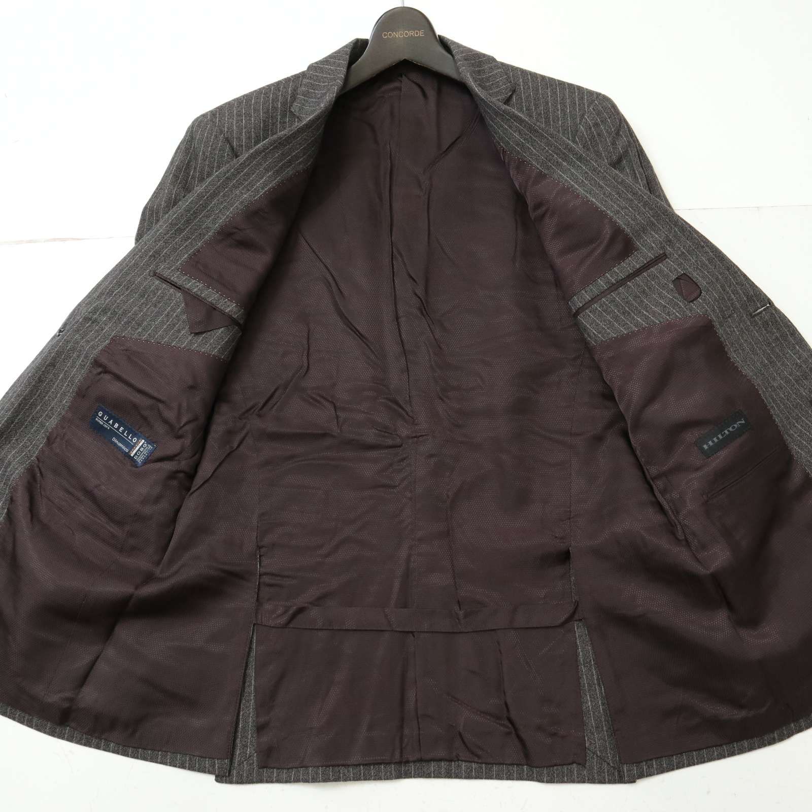 HILTON ヒルトン 秋冬 GUABELLO SUPER130'S生地☆ ストライプ