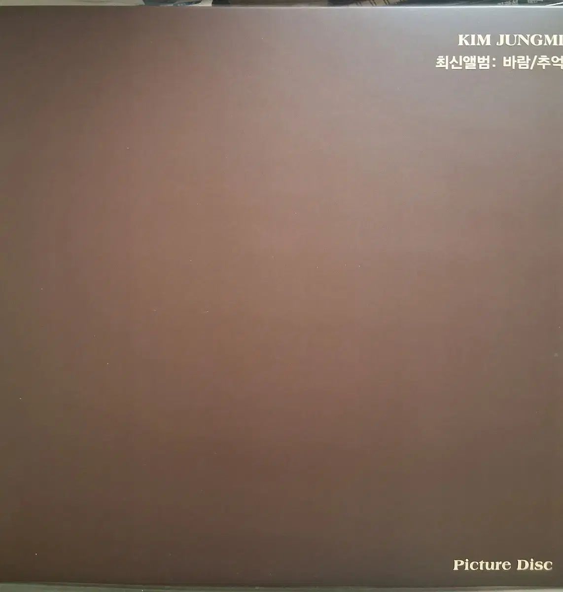  キム ジョンミ LP 最新アルバム 風 思い出 Picture Disc その他 楽器 機材