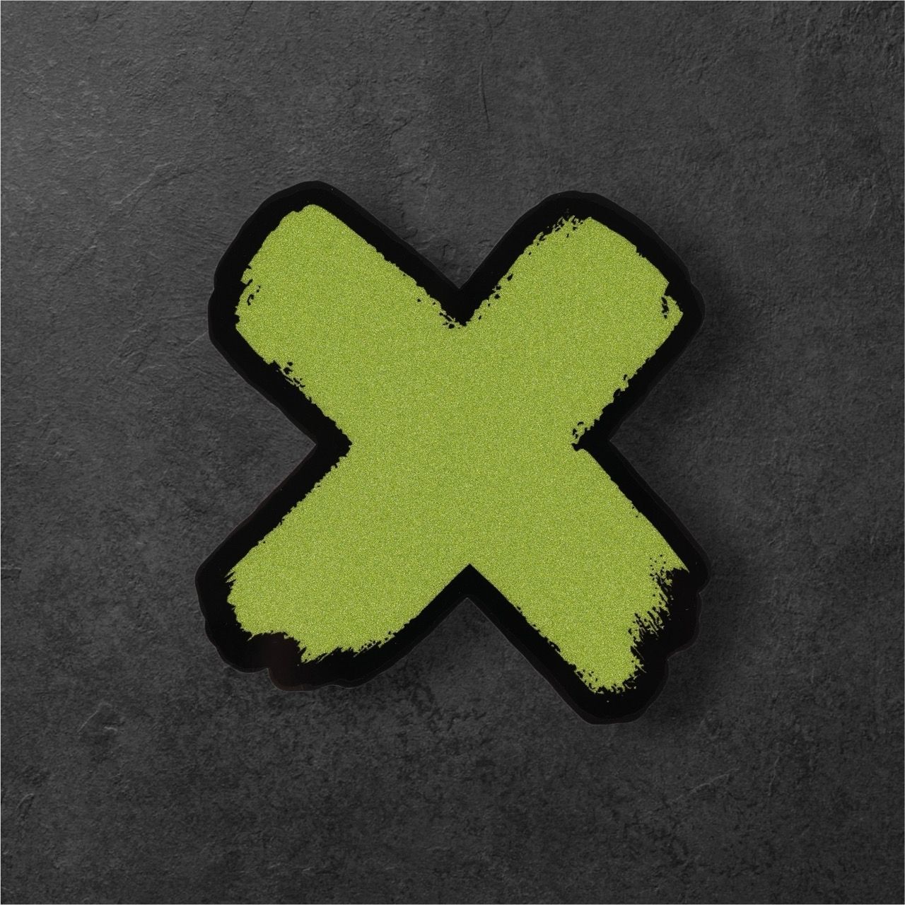 Xマーク Lサイズ グリーン 緑 バツ エックス 傷隠し カーステッカー 車