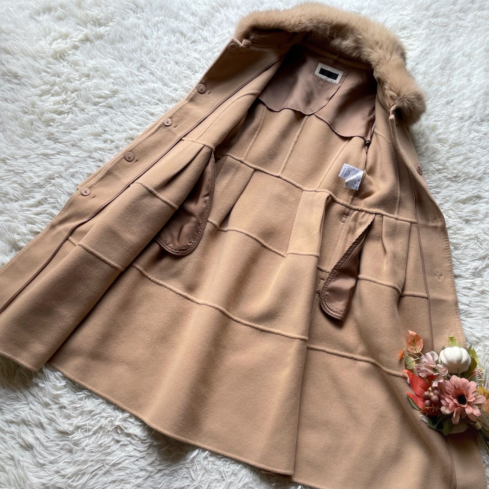 TO BE CHIC トゥービーシック 2wayブルーフォックスファー付きロング