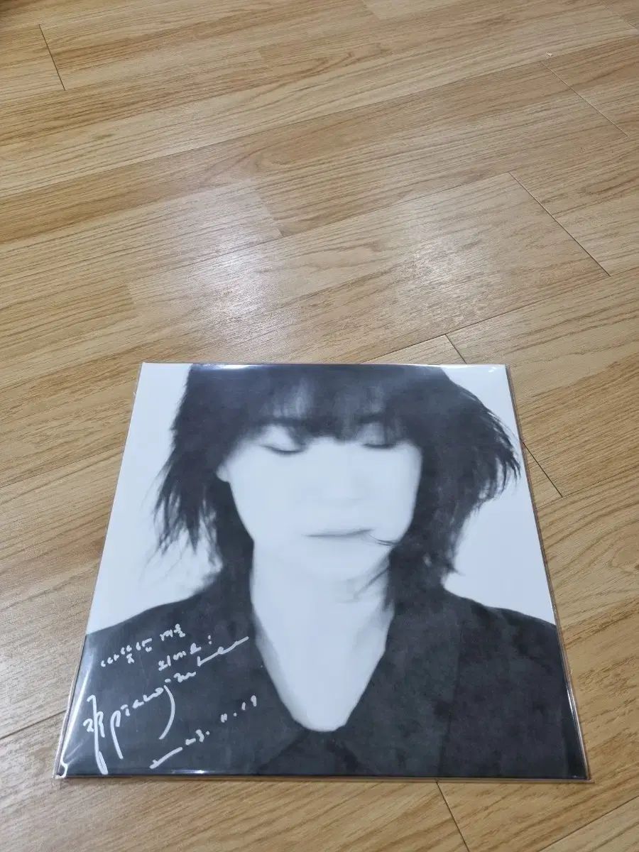 택포 チョンジニ 誰も 知らずに サイン盤 LP