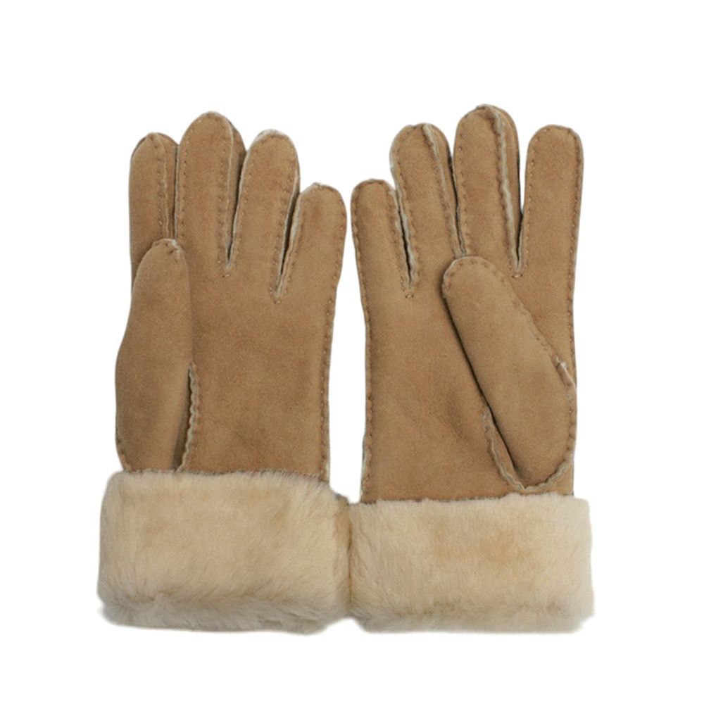 ギフト対応可 アグ UGG 手袋 Turn Cuff Glove ターンカフ グローブ 手ぶくろ 本革 羊革 自転車 通勤 通学 レディース S シープスキン チェスナット おしゃれ ブランド 記念 プレゼント ギフト